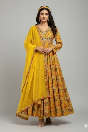 Presenting New Special Party Wear Aliya Cut Dresses Dupatta With Pant