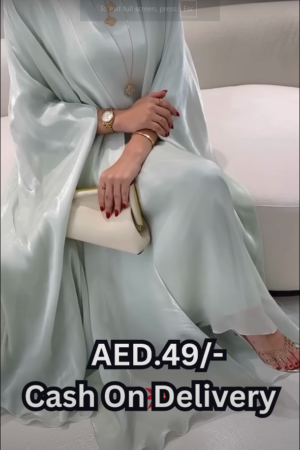 Heart Embroidered Abaya