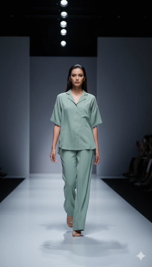 Women Boxy Fit Solid Club Collar Casual Shirt – Minimalist, Modern & Effortlessly Chic - Image 4