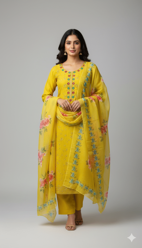 Rayon Rajsthani Embriodered Straight Kurti With Touser Unique Stylish Trendy New Design