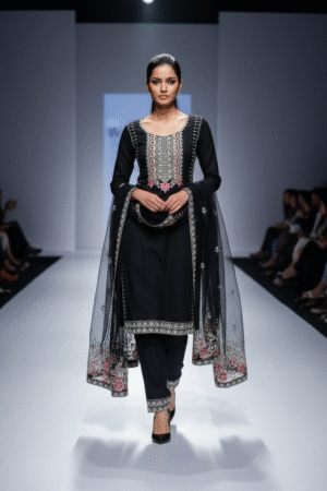 Women’s Party Wear Floral Embroidered Cotton Suit – Elegant & Comfortable Ethnic Wear for Every Occasion