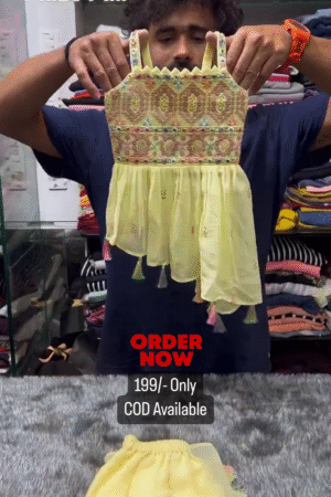 Yellow Plazzo Suits For Kids On Sale