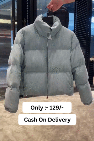 Blue Corduroy Antre Down Padded Jacket