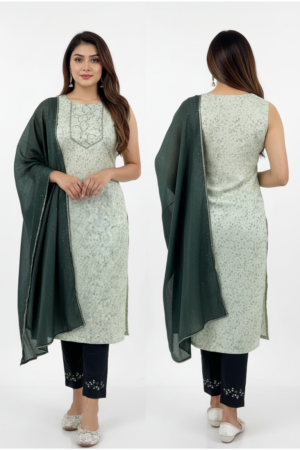 Elegant Tradition: Women’s Indian Style Kurta Set for Party Wear