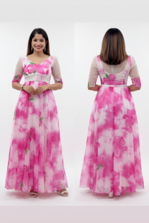 Women’s Latest Wedding Gown with Dupatta Set – Elegant Bridal Ensemble