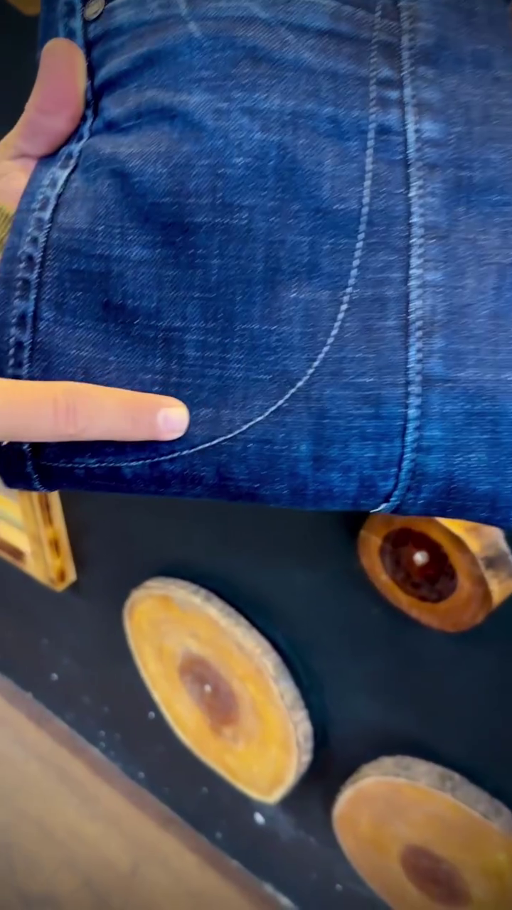 Blue Rinse Washed Stretchable Denim - Image 6