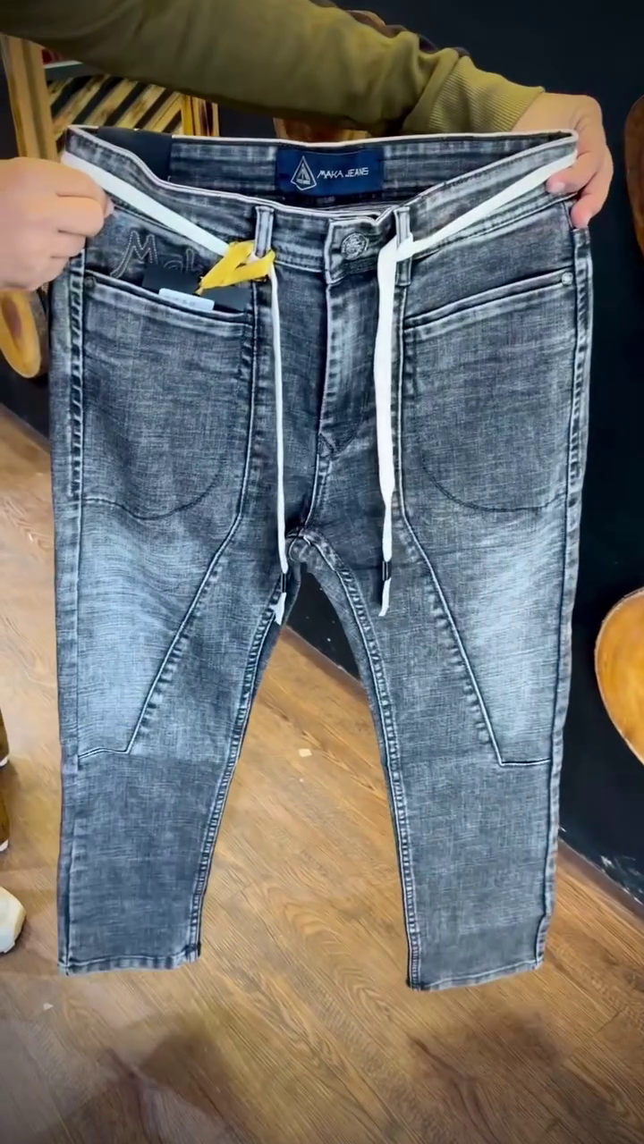 Blue Rinse Washed Stretchable Denim - Image 3