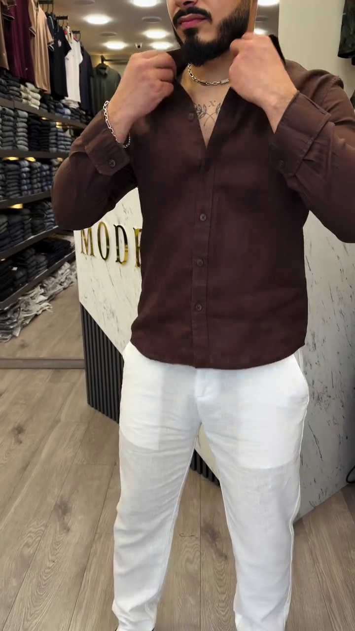 Men's Cotton Blend Slim Fit Shirt | Full Sleeve Casual wear for Men - Image 2