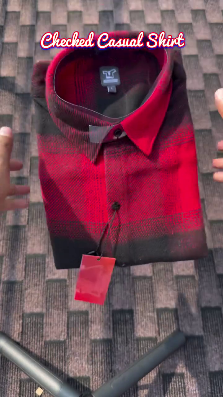 Men Comfort Oversized Fit Buffalo Checked Spread Collar Cotton Casual Shirt - Image 8
