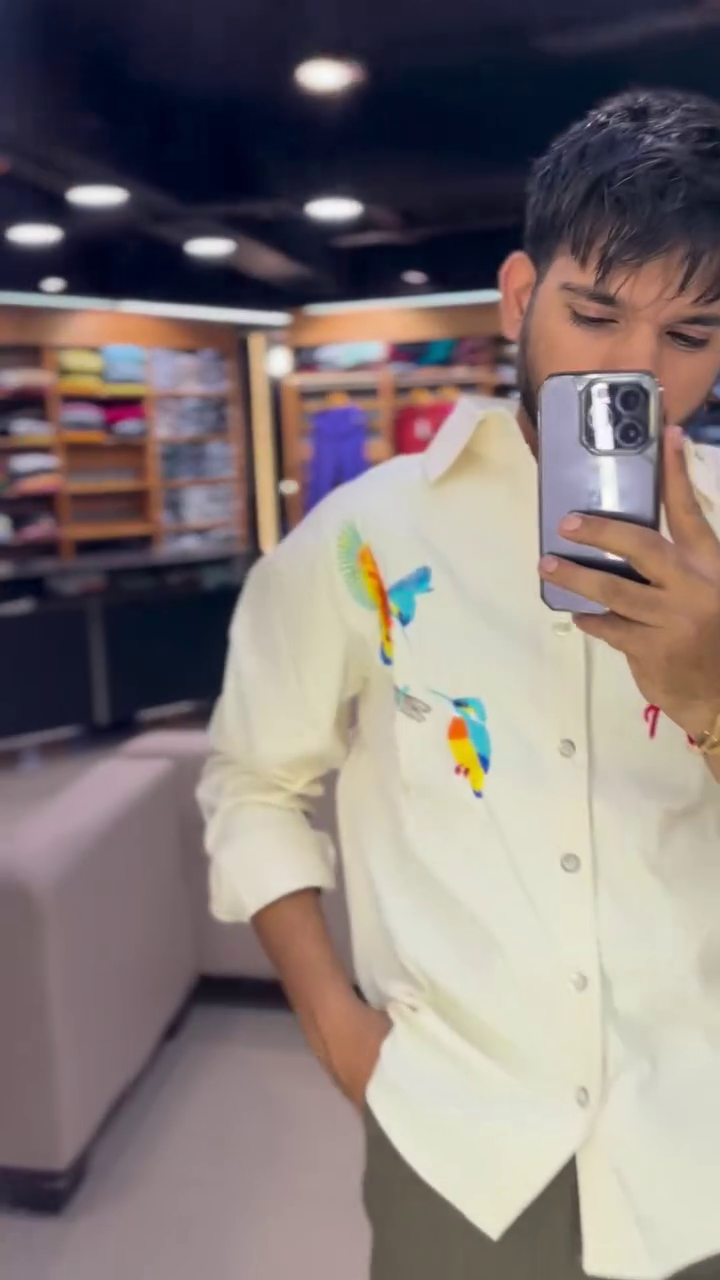 Dove Bird Embroidered Casual Shirt - Image 4