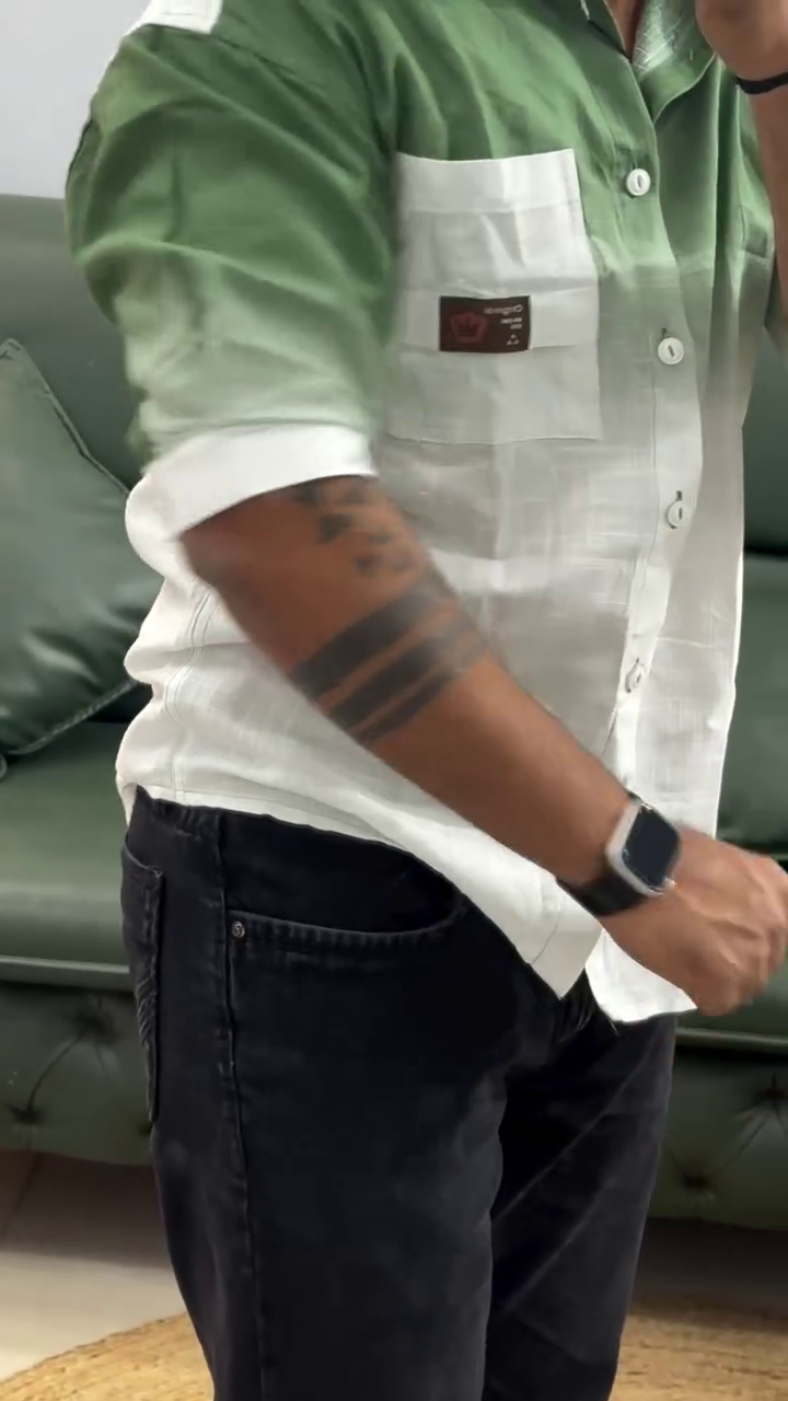 Spread-Collar Shirt with Patch Pocket - Image 8
